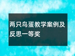 两只鸟蛋教学案例及反思一等奖