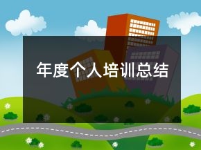 年度个人培训总结