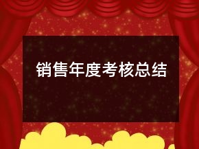 销售年度考核总结