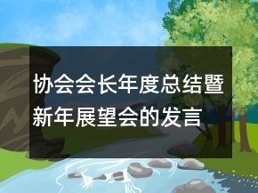 协会会长年度总结暨新年展望会的发言稿