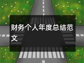 财务个人年度总结范文