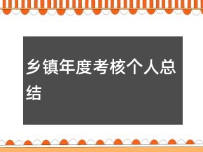乡镇年度考核个人总结