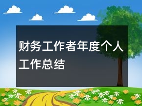 财务工作者年度个人工作总结