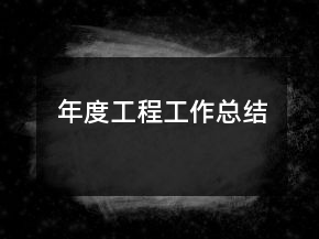 年度工程工作总结