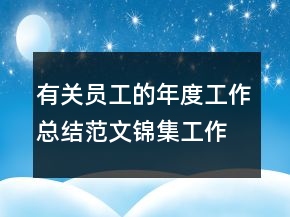 有关员工的年度工作总结范文锦集工作总结