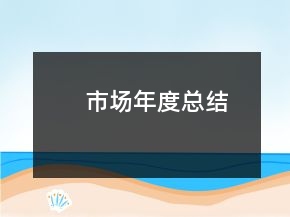 市场年度总结