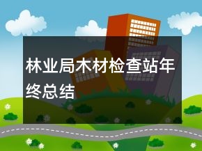 林业局木材检查站年终总结