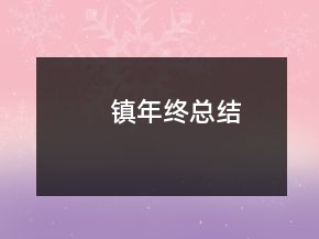 镇年终总结