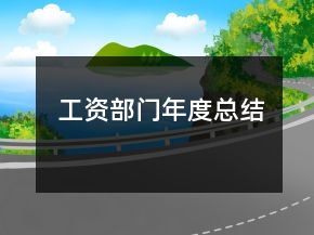 工资部门年度总结