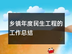 乡镇年度民生工程的工作总结