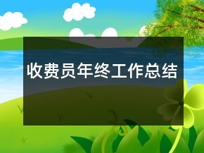 收费员年终工作总结
