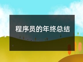 程序员的年终总结
