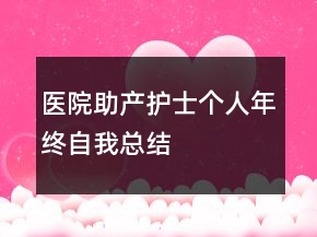 医院助产护士个人年终自我总结