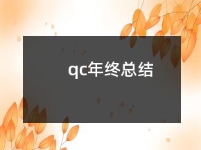 qc年终总结