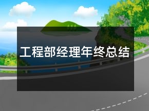 工程部经理年终总结
