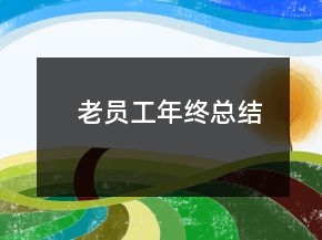 老员工年终总结