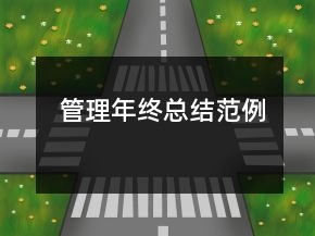 管理年终总结范例