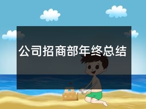 公司招商部年终总结