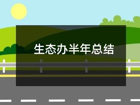 生态办半年总结