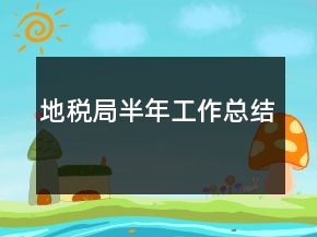 地税局半年工作总结