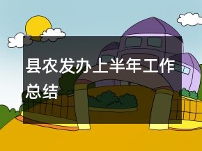 县农发办上半年工作总结