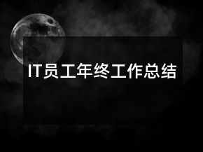 IT员工年终工作总结