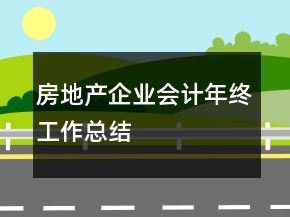 房地产企业会计年终工作总结