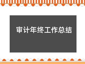 审计年终工作总结
