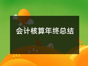 会计核算年终总结