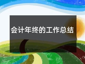 会计年终的工作总结