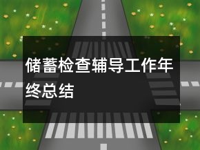 储蓄检查辅导工作年终总结