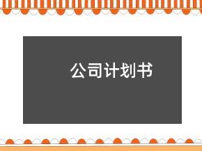 公司计划书