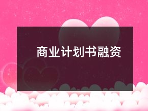 商业计划书融资