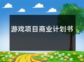游戏项目商业计划书