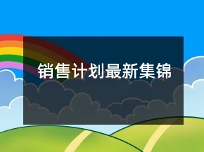 销售计划最新集锦