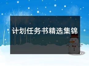 计划任务书精选集锦