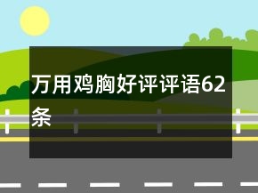 万用鸡胸好评评语62条