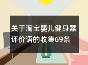 关于淘宝婴儿健身器评价语的收集69条