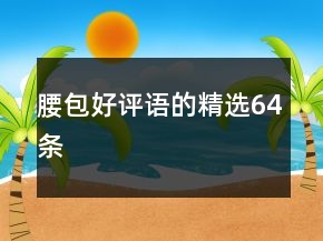 腰包好评语的精选64条