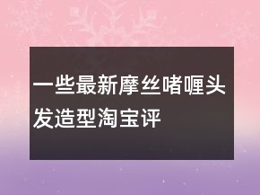 一些最新摩丝、啫喱、头发造型淘宝评价100字复制71条