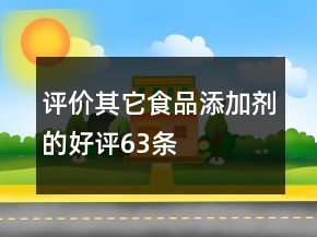 评价其它食品添加剂的好评63条