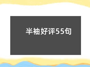 半袖好评55句