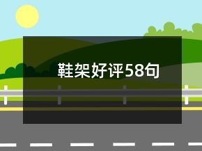 鞋架好评58句