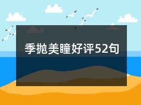季抛美瞳好评52句