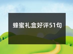 蜂蜜礼盒好评51句