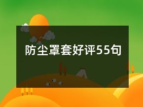 防尘罩套好评55句