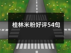 桂林米粉好评54句