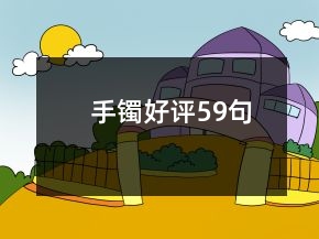 手镯好评59句
