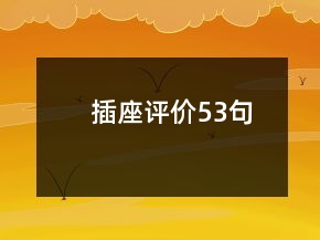 插座评价53句