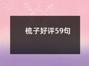 梳子好评59句